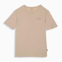 Puma Koszulka Ess Small Logo Boyfriend 68333088. Brązowe bluzki sportowe damskie Puma, xs, bez kołnierzyka, bez ramiączek. Za 73.99 zł.