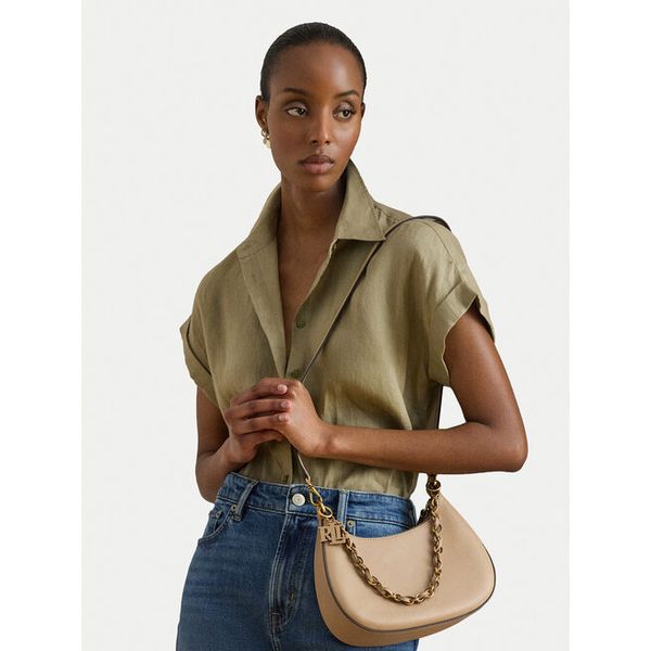 Torebka LAUREN RALPH LAUREN. Brązowe torebki klasyczne damskie Lauren Ralph Lauren, bez wzorów, bez dodatków. Za 1,599.00 zł.