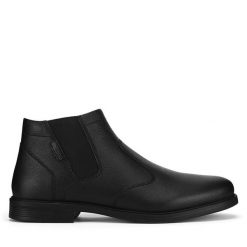 Botki Lasocki. Czarne buty zimowe męskie Lasocki, bez zapięcia. Za 229.99 zł.