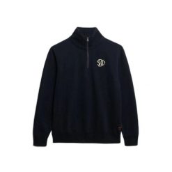 Bluza z zamkiem błyskawicznym Superdry Athletic SD Co. Niebieskie bluzy bez kaptura męskie Superdry., xl. Za 340.25 zł.