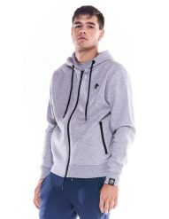 Męska, miękka bluza z kapturem i zamkiem błyskawicznym z ikoną lwa. Czarne bluzy z kapturem męskie LEONE 1947 APPAREL, na zimę, l, z bawełny. Za 126.26 zł.