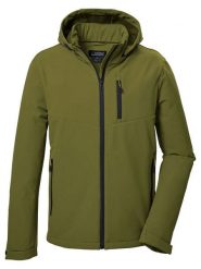 Killtec Kurtka softshellowa "KOW 92" w kolorze zielonym rozmiar: L. Zielone kurtki outdoor męskie KILLTEC, l, bez wzorów, bez kaptura. Za 178.37 zł.