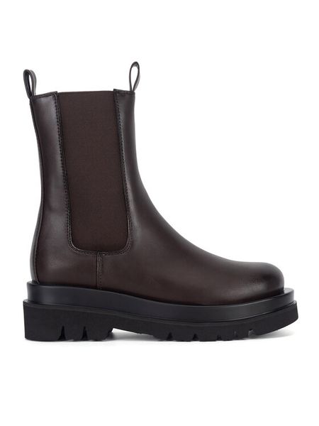 Lasocki Sztyblety CEO-HY7223-1 Brązowy. Brązowe botki damskie Lasocki, ze skóry, bez obcasa, na płaskiej podeszwie, bez zapięcia. Za 149.99 zł.