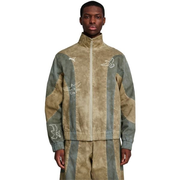 Kurtka męskie Puma X Kidsuper Track Jacket. Brązowe kurtki męskie Puma, m, bez wzorów, z bawełny, sportowe, bez kaptura. W wyprzedaży za 590.00 zł.