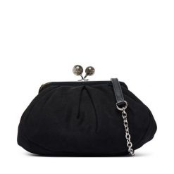 Torebka Weekend Max Mara. Czarne torebki klasyczne damskie Weekend Max Mara, bez wzorów, wizytowe, bez kołnierzyka, bez ramiączek. Za 1,169.00 zł.