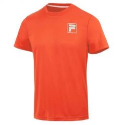 Koszulka sportowa męska Fila Tommaso. Brązowe t-shirty sportowe męskie Fila, na lato, m, bez ramiączek. Za 231.00 zł.