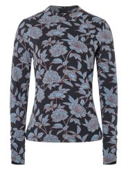 More & More Koszulka w kolorze czarno-niebieskim rozmiar: 42. Czarne bluzki damskie MORE & MORE, bez wzorów, bez kołnierzyka. Za 73.93 zł.