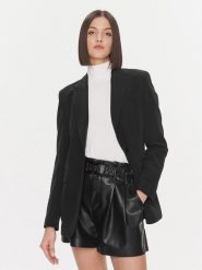 Liu Jo Marynarka MF3231 T7896 Czarny Regular Fit. Czarne marynarki i żakiety damskie Liu Jo, bez wzorów, z syntetyku. Za 849.99 zł.