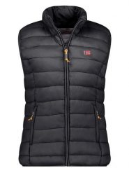 Geographical Norway Kamizelka pikowana "Vatikolor" w kolorze czarnym rozmiar: XXL. Czarne kamizelki damskie Geographical Norway, xxl. Za 118.56 zł.