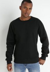 Czarna Bluza Hamayon. Czarne bluzy bez kaptura męskie Born2be, l, z dresówki. Za 34.99 zł.