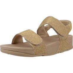 Sandały Fitflop Model Ga2 A94 Kolor Złoty. Żółte sandały damskie Flip Flop, bez wzorów, z tkaniny, bez obcasa. Za 488.00 zł.