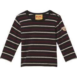 Koszulka w kolorze czarno-beżowym. Czarne t-shirty chłopięce Steiff, z aplikacjami, bez ramiączek. W wyprzedaży za 42.95 zł.