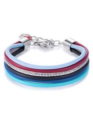 COEUR DE LION Skórzana bransoletka w różnych kolorach rozmiar: onesize. Szare bransoletki damskie COEUR DE LION, ze stali. Za 173.99 zł.