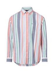 Tommy Hilfiger Koszula Mężczyźni Modern Fit Bawełna biały|pomarańczowy|wielokolorowy, M. Białe koszule męskie Tommy Hilfiger, m, bez wzorów, z bawełny, bez kołnierzyka, bez ramiączek. Za 329.95 zł.