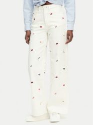 Tommy Jeans Jeansy Claire DW0DW23042 Kremowy Wide Leg. Białe jeansy damskie Tommy Jeans. Za 569.99 zł.