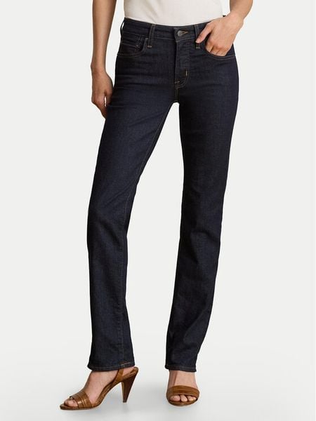 LAUREN RALPH LAUREN Jeansy 200B27742001 Granatowy Slim Fit. Niebieskie jeansy damskie Lauren Ralph Lauren. Za 769.99 zł.