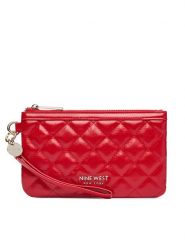 Nine West Torebka LILLA1 Czerwony. Czerwone torebki klasyczne damskie Nine West, bez wzorów, ze skóry, wizytowe, bez kołnierzyka, bez ramiączek. Za 99.99 zł.