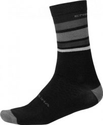 Skarpetki Endura BaaBaa Merino Stripe. Czarne skarpetki damskie ENDURA, bez wzorów, z wełny. Za 219.99 zł.