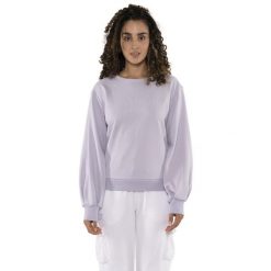 Bluza z bawełna na outdoor na co dzień. Czerwone bluzy bez kaptura damskie LEONE 1947 APPAREL, z bawełny. W wyprzedaży za 134.57 zł.