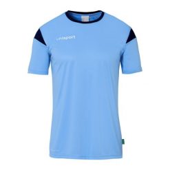 Koszulka Uhlsport Squad 27. Niebieskie t-shirty sportowe męskie UHLSPORT, m, bez ramiączek, do piłki nożnej. Za 122.50 zł.