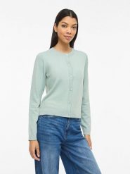 Vila Kardigan "Vimalu" w kolorze zielonym rozmiar: S. Zielone kardigany damskie Vila, s, bez wzorów, z materiału. Za 79.21 zł.