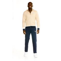 Bluza z pełny zamek błyskawiczny na co dzień. Brązowe bluzy sportowe męskie LEONE 1947 APPAREL, bez wzorów, z dresówki, sportowe, bez kołnierzyka, bez ramiączek. W wyprzedaży za 246.29 zł.