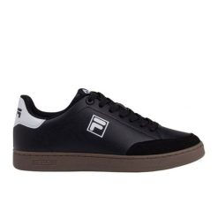 Buty Fila Courtbay FFW0477 83036 czarne. Czarne buty sportowe na co dzień damskie bez wzorów, z gumy. Za 300.03 zł.