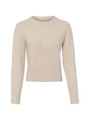 Marie Lund Sweter z domieszką wełny Kobiety beżowy, L. Brązowe swetry klasyczne damskie Marie Lund, l, z wełny, bez kołnierzyka. Za 129.95 zł.