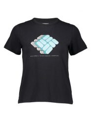 Columbia Koszulka funkcyjna "Sun Trek" w kolorze czarnym rozmiar: S. Czarne bluzki sportowe damskie Columbia, s, z bawełny, bez kołnierzyka, bez ramiączek. Za 70.90 zł.