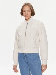 Tommy Jeans Kurtka bomber Classics DW0DW17240 Beżowy Regular Fit. Brązowe kurtki damskie Tommy Jeans, l, bez wzorów, z jeansu, bez kaptura. Za 899.99 zł.
