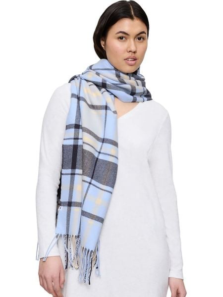 Triumph Szal w kolorze błękitno-granatowym rozmiar: 36-42. Niebieskie szaliki i kominy damskie Triumph, bez wzorów, z materiału. Za 117.73 zł.