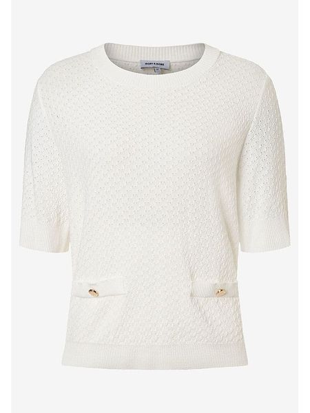 More & More Sweter w kolorze kremowym rozmiar: 40. Brązowe swetry klasyczne damskie MORE & MORE, bez kołnierzyka. Za 119.95 zł.