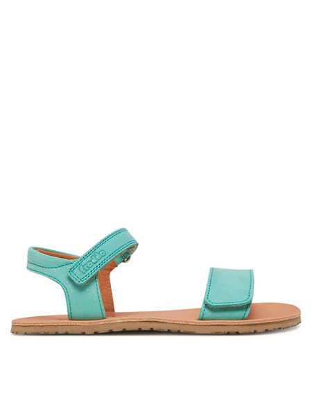 Froddo Sandały Barefoot Flexy Lia G3150264-22 S Zielony. Zielone sandały dziewczęce Froddo, z nubiku, bez zapięcia. Za 319.99 zł.