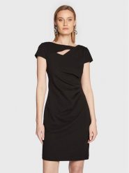 DKNY Sukienka codzienna DD2H1240 Czarny Regular Fit. Czarne sukienki damskie DKNY, na co dzień, bez wzorów, z syntetyku, bez kołnierzyka, bez ramiączek, proste. Za 489.99 zł.