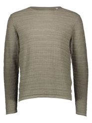 Jack & Jones Sweter "Duke" w kolorze khaki rozmiar: S. Brązowe swetry męskie Jack & Jones, s, bez wzorów, bez kołnierzyka. Za 86.99 zł.