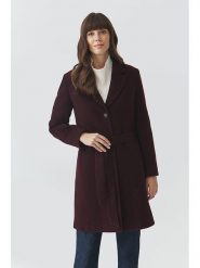 TATUUM Wełniany płaszcz w kolorze bordowym rozmiar: 34. Czerwone płaszcze damskie Tatuum, bez wzorów, z tkaniny. Za 436.14 zł.