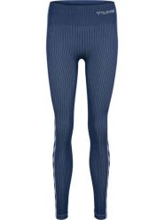 Damskie legginsy mid-rise Hummel MT Blaze. Niebieskie legginsy damskie HUMMEL, xs, bez wzorów, z dzianiny. Za 194.00 zł.