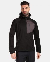 Męska kurtka softshell Kilpi BELTRA-M. Czarne kurtki męskie Kilpi, na jesień, m, bez wzorów, z materiału, sportowe, z kapturem. Za 482.50 zł.