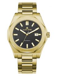 ALAIN ASTER Zegarek kwarcowy w kolorze złoto-czarnym rozmiar: onesize. Czarne, analogowe zegarki męskie ALAIN ASTER, ze stali. Za 1,130.99 zł.