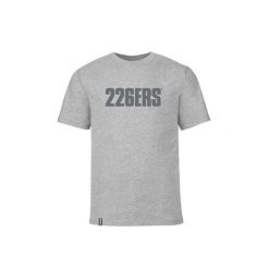 Koszulka z dużym logo 226ERS. Szare bluzki sportowe damskie 226ERS, m, bez wzorów, z bawełny, bez kołnierzyka. Za 187.50 zł.