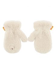 Steiff Rękawiczki w kolorze kremowym rozmiar: 116-134. Brązowe rękawiczki dziecięce Steiff, bez ramiączek. Za 74.28 zł.