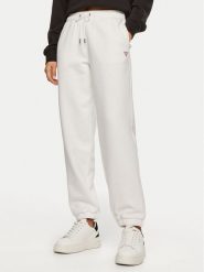 Guess Jeans Spodnie dresowe W4YB33 KC811 Biały Regular Fit. Białe jeansy damskie Guess Jeans. Za 179.99 zł.
