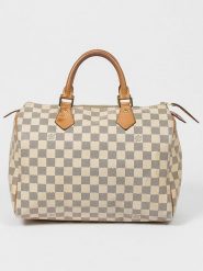 Louis Vuitton Torebka w kolorze biało-szarym - 30 x 21 x 18 cm rozmiar: onesize. Białe torebki klasyczne damskie Louis Vuitton, w ażurowe wzory, z materiału, bez dodatków. Za 4,045.99 zł.