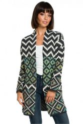 Sweter kardigan bez zapięcia w kolorowy aztecki wzór. Kardigany damskie Polskie swetry, s, bez wzorów, z jeansu. Za 259.00 zł.