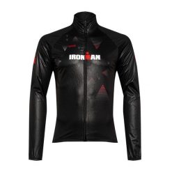 Kurtka rowerowa męska Quest Pro IRONMAN. Czarne kurtki treningowe męskie Quest, na lato, l, bez wzorów, z elastanu, rowerowe. Za 329.99 zł.