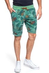 SPODENKI MUSTANG Jim Sweat Shorts Summer Floral 1009733 11686. Zielone szorty męskie Mustang, bez wzorów, z dresówki. Za 159.99 zł.