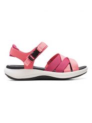 Clarks Sandały "Mira Tide" w kolorze jasnoróżowo-różowym rozmiar: 37,5. Różowe sandały damskie Clarks, bez wzorów, bez obcasa. Za 123.25 zł.