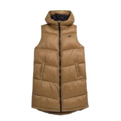 Kamizelka Damska 4F. Brązowe kamizelki damskie 4f, z puchu. Za 232.99 zł.
