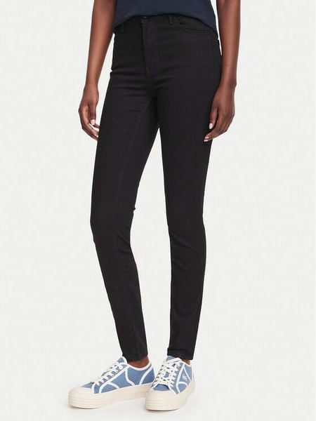 Guess Jeansy W6YA46 D1540 Czarny Skinny Fit. Czarne jeansy damskie Guess. Za 434.99 zł.