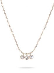 Tamaris Srebrny naszyjnik z elementami ozdobnymi - dł. 45 cm rozmiar: onesize. Szare naszyjniki damskie Tamaris, srebrne. Za 169.67 zł.